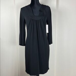 Laundry by Design Elegant Black Long Sleeve Dress | Size 6 | NWT